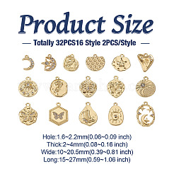 32 Stück 16 Style Legierungsanhänger&nbsp;FIND-TA0001-73