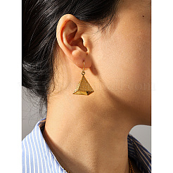 Pendientes colgantes de acero inoxidable 304 para mujer&nbsp;WG25E63-01