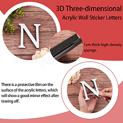 Sticker mural miroir acrylique&nbsp;DIY-CN0001-13A-N