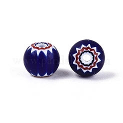 Handgemachte Millefiori Glas runde Perlen&nbsp;LS-LA-N002-08A