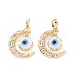 Colgante micropavé cubic zirconia de latón&nbsp;ZIRC-F136-06G-02