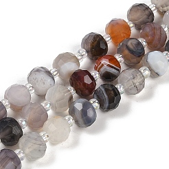 Natur Botswana Achat Perlen Stränge&nbsp;G-H057-A05-01