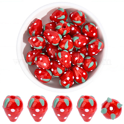 30pcs Bunte Malerei-Perlen&nbsp;LAMP-PA0001-53
