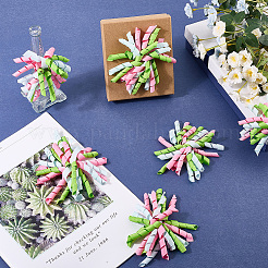Selbstklebendes Geschenkpapier-Accessoire aus gelockten Polyesterschleifen&nbsp;DIY-WH20053-03D