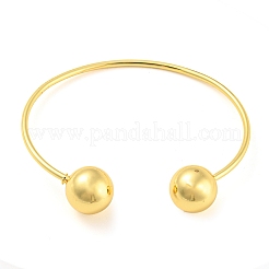 Braccialetti rotondi con perline in ottone&nbsp;BJEW-Q769-01G