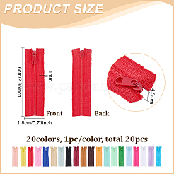 20 stücke 20 farben bekleidungs zubehör&nbsp;FIND-FG0005-60