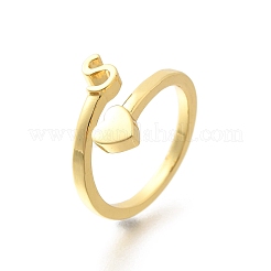 Anillos de brazalete de latón para mujer&nbsp;RJEW-U044-S