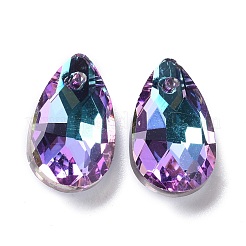 Colgantes facetados de cristal en forma de lágrima&nbsp;GLAA-O008-A22