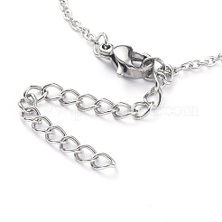 Colliers pendentifs en acier inoxydable 304 anti-ternissement&nbsp;NJEW-G334-06P