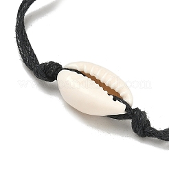 Geflochtenes Perlenarmband aus natürlicher Kaurimuschel&nbsp;BJEW-PH01648-02