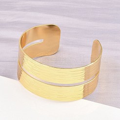 Bracelets manchettes en acier inoxydable 304 pour femmes&nbsp;BJEW-P363-11G