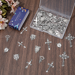 48 Stück 8 Stile DIY Legierung Anhänger und Link Zubehörse Kits&nbsp;FIND-SC0021-29
