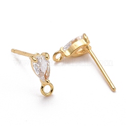 Risultati di orecchini in ottone con strass per orecchini&nbsp;KK-Z018-05G