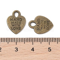 Tibetischen Stil Legierung Herzanhänger&nbsp;LS-X-TIBEP-Q035-07AB-NR