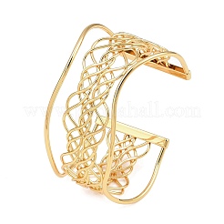 Bracelets manchettes exagérés en acier inoxydable 304 pour femmes&nbsp;BJEW-P363-02G