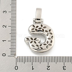 Pendentifs en laiton zircon cubique transparent&nbsp;KK-B099-01P-G