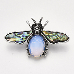 Broches/pendentifs en opalite&nbsp;X-G-S353-08N