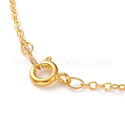 Colliers avec pendentif d'œil de tigre naturel&nbsp;NJEW-JN03228-02