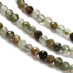 Chapelets de perles en quartz rutile vert naturel&nbsp;G-RM2025-A14-3mm-A