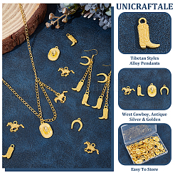 80 pz 4 pendenti in lega in stile tibetano&nbsp;FIND-UN0004-28A
