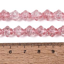 Transparentes craquements perles de verre brins&nbsp;GLAA-Q115-04A-07