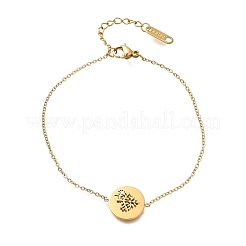 Bracciali a maglie in acciaio inossidabile 304 per donna&nbsp;BJEW-Z087-01G