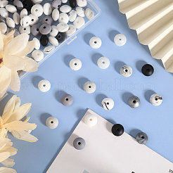 144 pz. 9 perline abaco in silicone ecologico per uso alimentare a rondelle&nbsp;SIL-CA0003-16