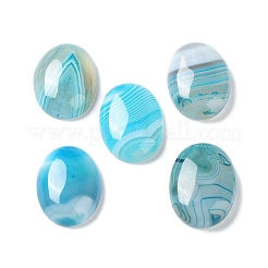 Natürliche gestreifte Achat-Cabochons&nbsp;G-H296--01D