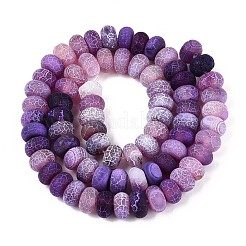 Chapelets de perle en agate naturelle patinée&nbsp;G-N357-13A-02