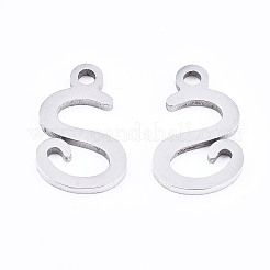 Anlaufgeschützte Charms aus Edelstahl 201&nbsp;LS-STAS-T044-217P-S