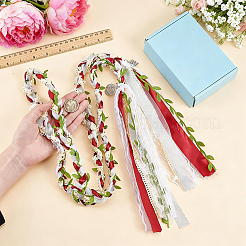 Handgelenk-Corsagen aus Polyesterkordel-Verbundmaterial für die Hochzeit&nbsp;HJEW-BC00121