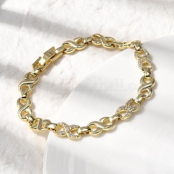 Messing-Gliederkettenarmbänder für Frauen&nbsp;BJEW-H630-05G