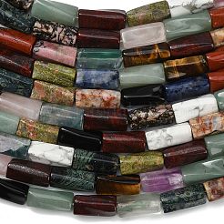 Natur gemischten Edelsteinperlen Stränge&nbsp;G-C220-A01-9x20mm