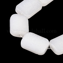 Natürliche weiße Jade perlen Stränge&nbsp;G-M420-M06-02
