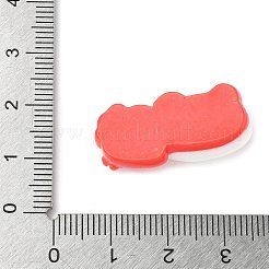 Cabochon in resina opaca a tema orso fragola&nbsp;CRES-D301-01D