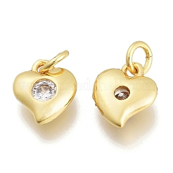 Ciondoli in ottone zirconi chiari micro pavé&nbsp;KK-M206-37G