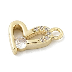 Ciondoli in ottone zirconi chiari micro pavé&nbsp;KK-B130-02G-04