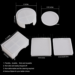 Tassenmatten Silikonformen Sets&nbsp;DIY-SZ0002-48