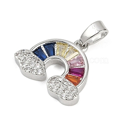 Pendentifs avec zircon cubiques à micro-pavés en laiton&nbsp;KK-L231-02P