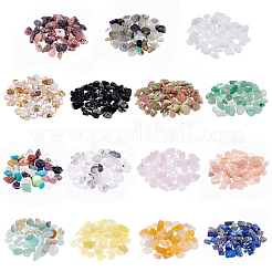 DIY 180g 15 Stil natürliche gemischte Edelstein-Chip-Perlen&nbsp;DIY-PH0005-46