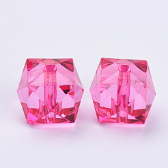 Perles en acrylique transparente&nbsp;TACR-Q259-8mm-V08