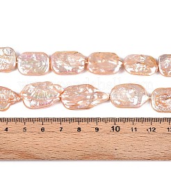 Natürliche Barockperle Keshiperlen Stränge&nbsp;PEAR-S020-D07-03