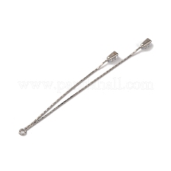 Grandi pendenti in ottone con micro pavé di zirconi chiari&nbsp;KK-G510-07P