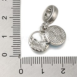 Zahnstangenüberzuglegierungs-Emaille-europäische Anhänger&nbsp;PALLOY-A009-20P