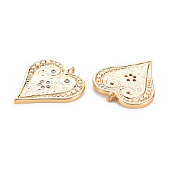 Pendentifs en laiton zircon cubique transparent&nbsp;X-KK-S364-029