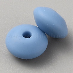 Perle di abaco in silicone ecologico per uso alimentare rondelle&nbsp;SIL-WH0008-14N-19