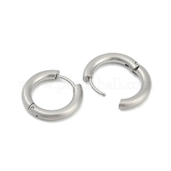 Orecchini a cerchio huggie in acciaio inossidabile 304 satinato anti-ossidazione per donna&nbsp;EJEW-C096-32A-P