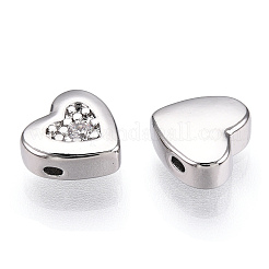 Perline zirconi micro pave  in ottone&nbsp;FIND-Z035-18P
