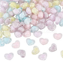 100pcs 5 Farben transparente Acrylperlen&nbsp;TACR-TA0001-73
