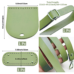 1 Set handgefertigte Häkel-Zubehör-Sets für Umhängetaschen aus PU-Leder&nbsp;PURS-CL0001-37A